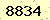請輸入此驗證碼 : 8834