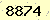 請輸入此驗證碼 : 8874