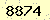 請輸入此驗證碼 : 8874