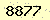 請輸入此驗證碼 : 8877