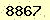 請輸入此驗證碼 : 8867