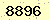 請輸入此驗證碼 : 8896