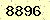 請輸入此驗證碼 : 8896