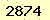 請輸入此驗證碼 : 2874