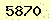 請輸入此驗證碼 : 5870