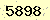 請輸入此驗證碼 : 5898