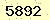 請輸入此驗證碼 : 5892