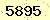 請輸入此驗證碼 : 5895