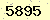請輸入此驗證碼 : 5895
