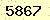 請輸入此驗證碼 : 5867