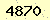 請輸入此驗證碼 : 4870