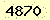 請輸入此驗證碼 : 4870