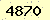 請輸入此驗證碼 : 4870
