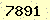 請輸入此驗證碼 : 7891