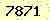 請輸入此驗證碼 : 7871