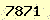 請輸入此驗證碼 : 7871
