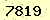 請輸入此驗證碼 : 7819