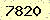 請輸入此驗證碼 : 7820