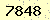 請輸入此驗證碼 : 7848