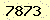 請輸入此驗證碼 : 7873