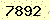 請輸入此驗證碼 : 7892
