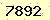 請輸入此驗證碼 : 7892