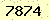 請輸入此驗證碼 : 7874