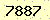 請輸入此驗證碼 : 7887