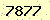 請輸入此驗證碼 : 7877