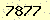 請輸入此驗證碼 : 7877