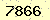 請輸入此驗證碼 : 7866