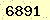 請輸入此驗證碼 : 6891