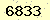 請輸入此驗證碼 : 6833