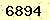 請輸入此驗證碼 : 6894