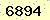 請輸入此驗證碼 : 6894