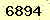 請輸入此驗證碼 : 6894