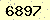 請輸入此驗證碼 : 6897