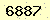 請輸入此驗證碼 : 6887