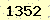請輸入此驗證碼 : 1352