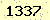 請輸入此驗證碼 : 1337