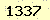 請輸入此驗證碼 : 1337