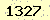 請輸入此驗證碼 : 1327