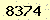 請輸入此驗證碼 : 8374