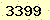請輸入此驗證碼 : 3399