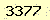 請輸入此驗證碼 : 3377