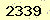 請輸入此驗證碼 : 2339