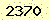 請輸入此驗證碼 : 2370