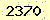 請輸入此驗證碼 : 2370
