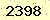 請輸入此驗證碼 : 2398