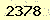 請輸入此驗證碼 : 2378